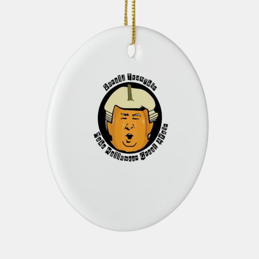 ハロウィーントランプキンパンプキンクラシック セラミックオーナメント (右)