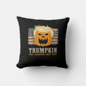 ハロウィーントランプキンヴィンテージ米国旗おもしろい クッション (正面)