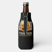 ハロウィーントランプキンヴィンテージ米国旗おもしろい ボトルクーラー (ボトル裏面)