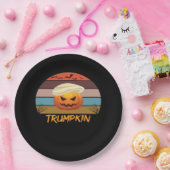 ハロウィーントランプキンヴィンテージUs ペーパープレート (パーティー)