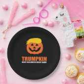 ハロウィーントランプキンV2 ペーパープレート (パーティー)