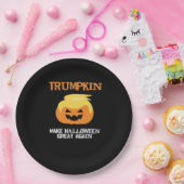 ハロウィーントランプキンV3 ペーパープレート (パーティー)