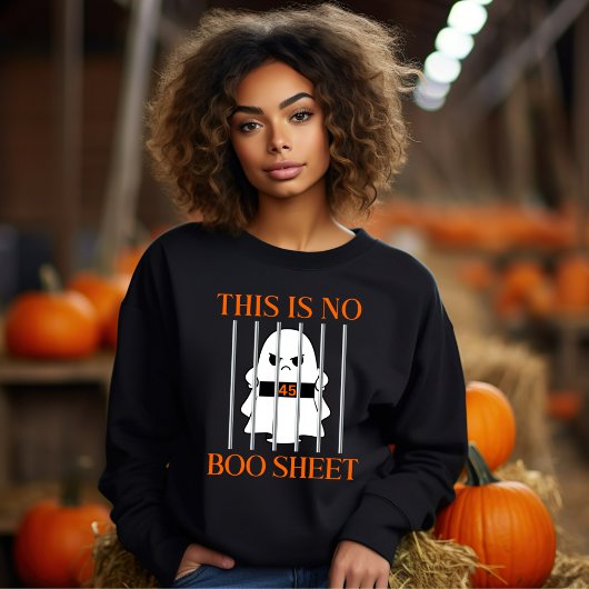 ハロウィーントランプバーの後ろこのNo Booシート スウェットシャツ