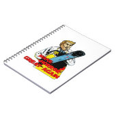 ハロウィーントランプマッシュアップレザーフェイスメイクホラーGr ノートブック (左側)