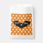 ハロウィーントリックまたはオレンジの水玉模様を扱う フェイバーバッグ (正面)