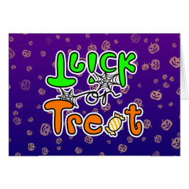 ハロウィーントリックまたはグリーティングカードの処理