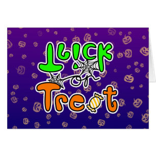 ハロウィーントリックまたはグリーティングカードの処理