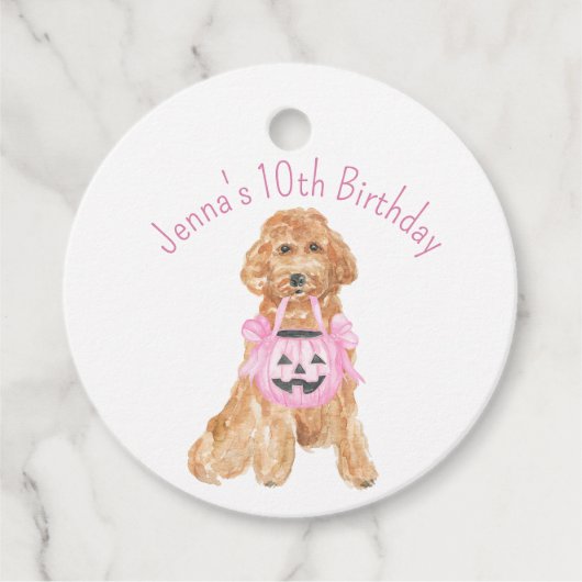 ハロウィーントリックまたはゴルデンドールの治療 フェイバータグ (正面)