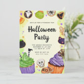 ハロウィーントリックまたはスイーツの扱い 招待状 (スタンド正面)