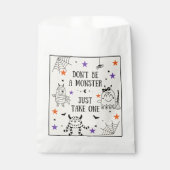 ハロウィーントリックまたはトリートはモンスターキャンディではない フェイバーバッグ (正面)