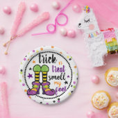 ハロウィーントリックまたはトリートオイ私の足パーティー ペーパープレート (パーティー)