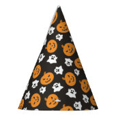 ハロウィーントリックまたはトリートカワイイ幽霊&カボチャ パーティーハット (左)