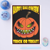 ハロウィーントリックまたはトリートカード–1 チラシ (シングル)