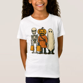 ハロウィーントリックまたはトリートクルー Tシャツ