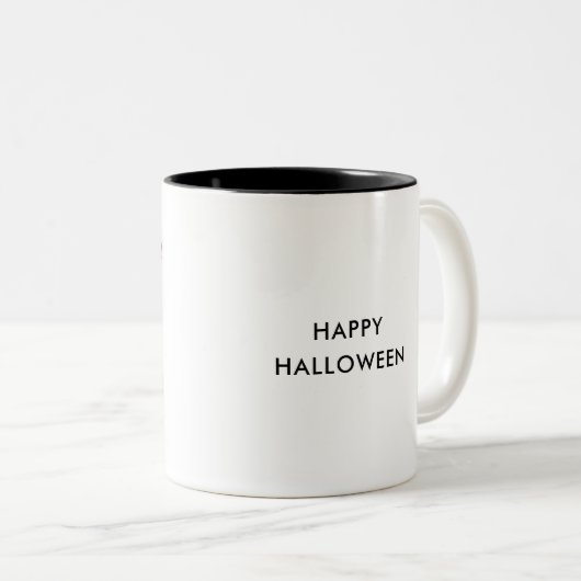 ハロウィーントリックまたはトリートケーキポップ ツートーンマグカップ (正面右)