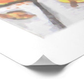 ハロウィーントリックまたはトリートコスチューム猫アートポスター ポスター (角)