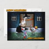 ハロウィーントリックまたはトリートタイム！ ポストカード (正面/裏面)