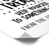 ハロウィーントリックまたはトリートテーブルサイン ポスター (角)