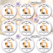 ハロウィーントリックまたはトリートネームガールキスカット シール