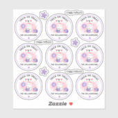 ハロウィーントリックまたはトリートネームピンクキスカット シール (シート)