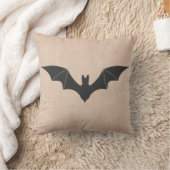 ハロウィーントリックまたはトリートホラーこうもりラップ クッション (ブランケット)