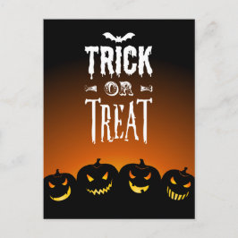 ハロウィーントリックまたはトリートポストカード ポストカード