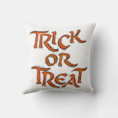 ハロウィーントリックまたはトリートワード クッション (裏面)