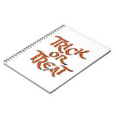 ハロウィーントリックまたはトリートワード ノートブック (左側)