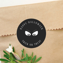 ハロウィーントリックまたはトリート不気味幽霊かわいい好意 ラウンドシール