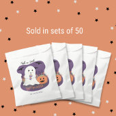 ハロウィーントリックまたはトリート幽霊キャンディフェイスバッグ フェイバーバッグ