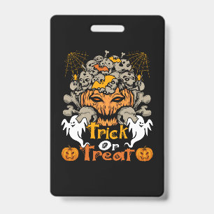 ハロウィーントリックまたはトリート誕生日 バッジ