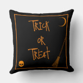 ハロウィーントリックまたはトリート クッション (裏面)