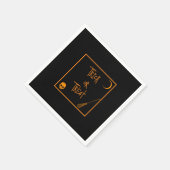 ハロウィーントリックまたはトリート スタンダードカクテルナプキン (角)