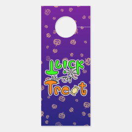 ハロウィーントリックまたはトリート ドアノブサイン