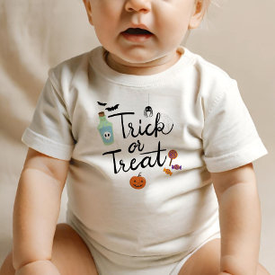 ハロウィーントリックまたはトリート ベビーTシャツ