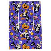 ハロウィーントリックまたはトリート ミディアムペーパーバッグ (裏面)