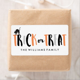 ハロウィーントリックまたはトリート ラベル