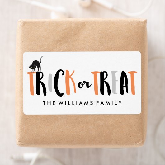 ハロウィーントリックまたはトリート ラベル (インサイチュ)