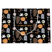 ハロウィーントリックまたはトリート ラージペーパーバッグ (正面)
