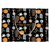 ハロウィーントリックまたはトリート ラージペーパーバッグ (裏面)