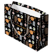 ハロウィーントリックまたはトリート ラージペーパーバッグ (裏面アングル)