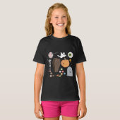 ハロウィーントリックまたはトリート Tシャツ (正面フル)