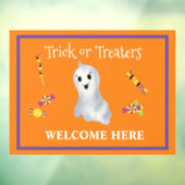 ハロウィーントリックまたはトレーターが歓迎 ウィンドウサイン (シート3)