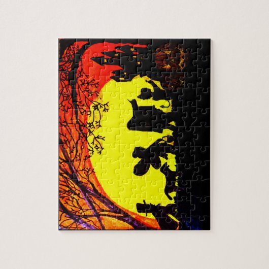 ハロウィーントリックまたはトレーター ジグソーパズル (縦)