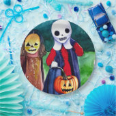 ハロウィーントリックまたはトレーター ペーパープレート (パーティー)