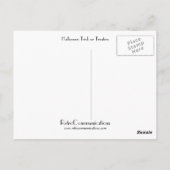 ハロウィーントリックまたはトレーター ポストカード (裏面)