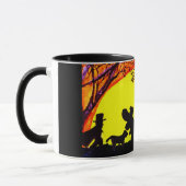 ハロウィーントリックまたはトレーター マグカップ (左)