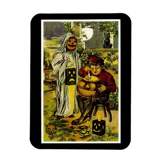 ハロウィーントリックまたはトレーター マグネット (縦)