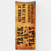 ハロウィーントリックまたはブラックオレンジを扱う 横断幕 (縦)