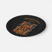 ハロウィーントリックまたはベビーシャワーを治療 ペーパープレート (アングル)